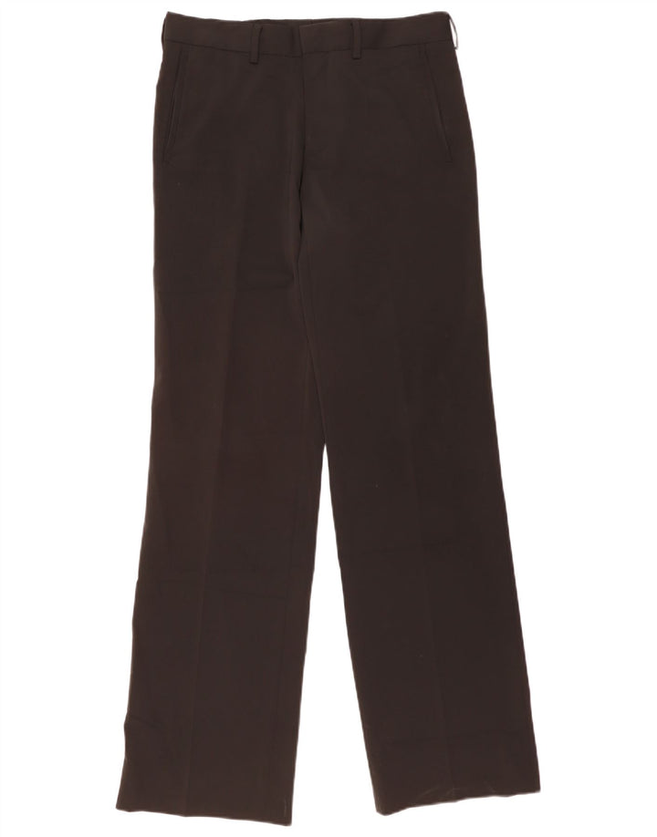 ZARA Pantalón chino recto para hombre EU 40 Medium W31 L34 Poliéster negro