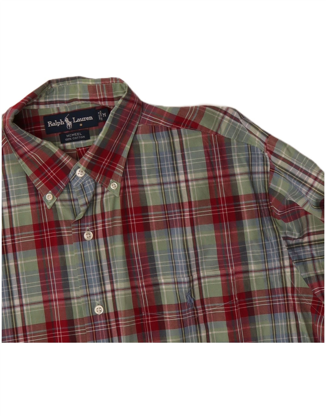 Camisa RALPH LAUREN Hombre Algodón a cuadros verde medio