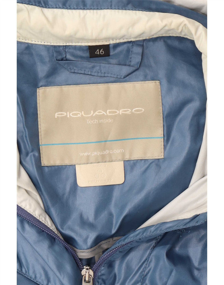 PEUTEREY Chubasquero con capucha para mujer IT 46 Azul grande