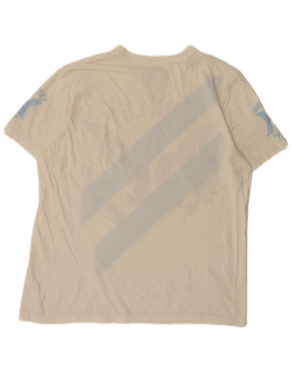 Hurley Camiseta gráfica de ajuste premium para hombre, talla grande, algodón blanco