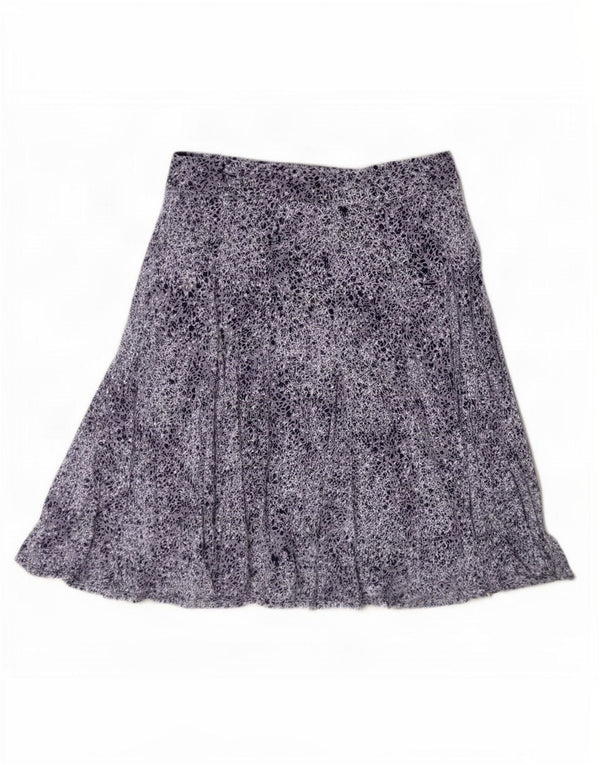 Marks & Spencer Falda acampanada Per Una para mujer, Reino Unido 44, grande, W32, azul marino