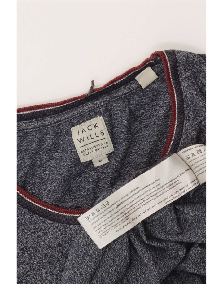 Camiseta Jack Wills para hombre Top mediano de algodón moteado en azul marino