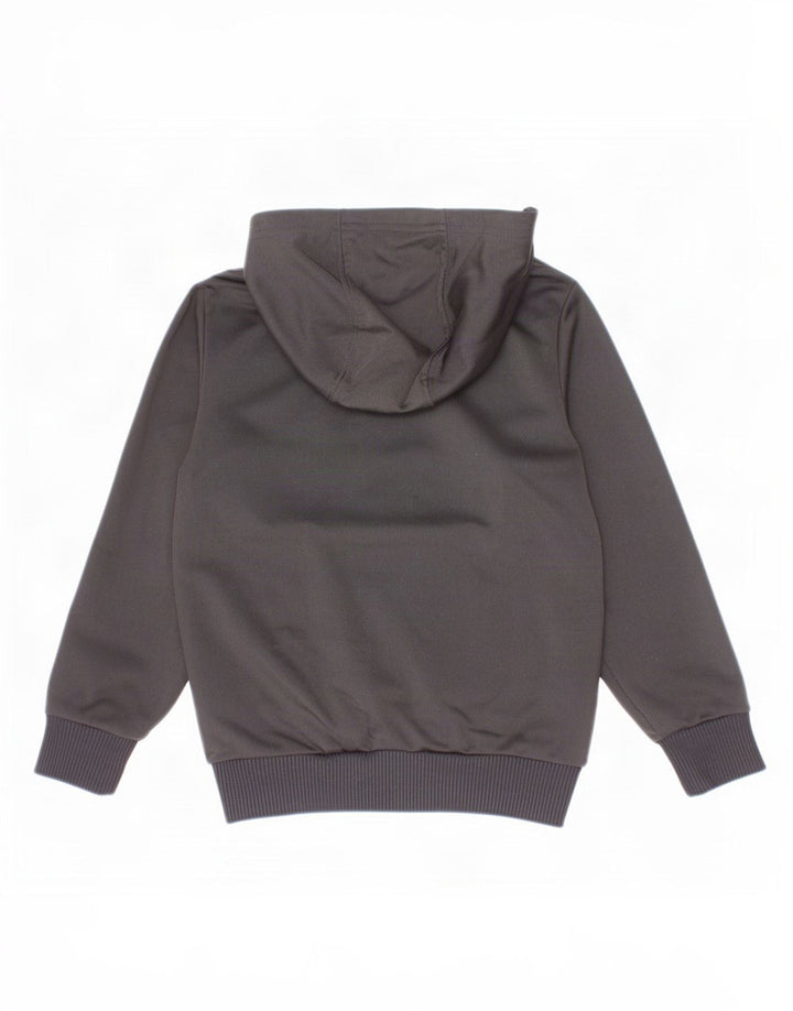 Adidas Sudadera con capucha y cremallera para niños 4-5 años Negro Poliéster