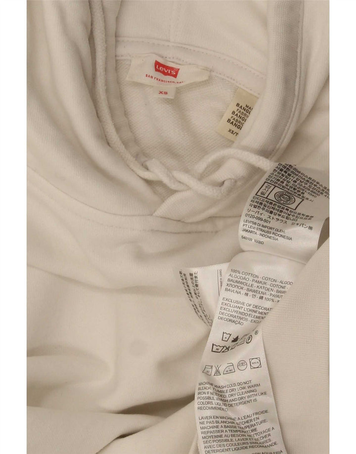 Levi's Hombre Sudadera Con Capucha Extragrande XS Algodón Blanco