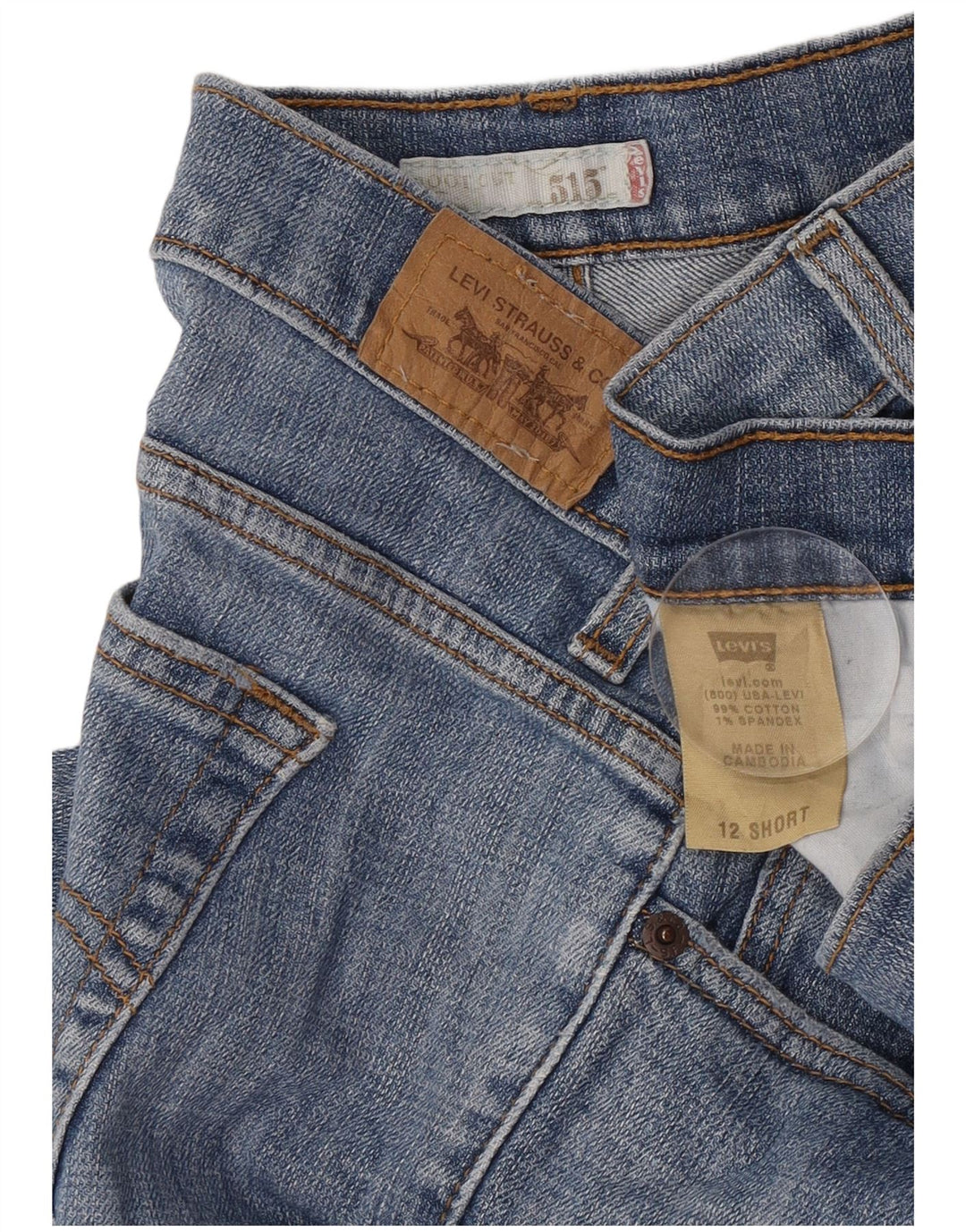 Levi's Jeans 515 Bootcut para mujer US 12 Large W32 L30 Algodón azul
