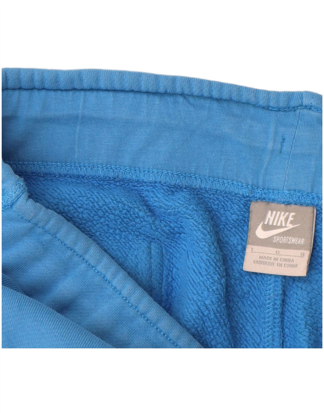 NIKE Hombre Pantalones de Chándal Joggers Large Azul Algodón