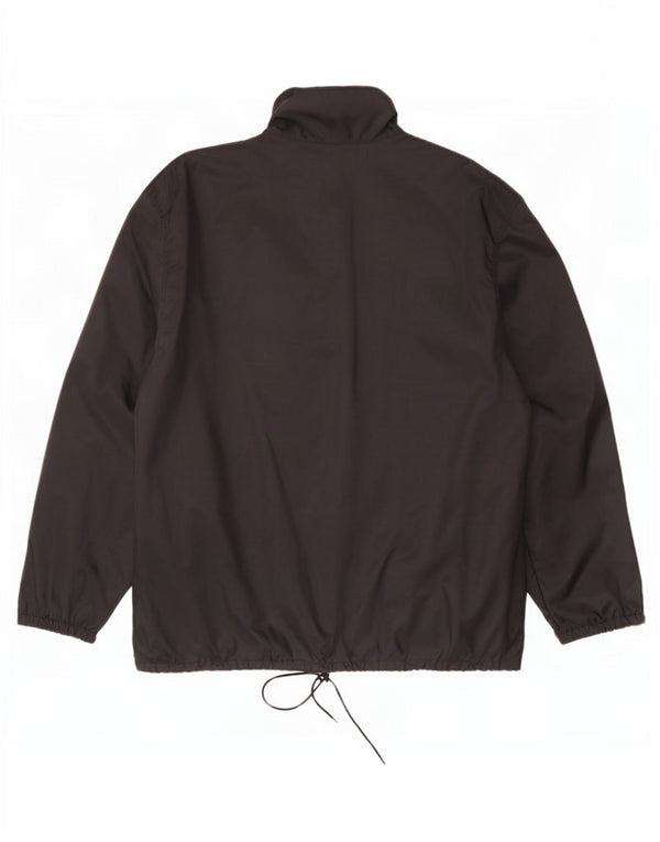 Lotto Chaqueta impermeable gráfica para hombre UK 42 XL Nylon color block negro