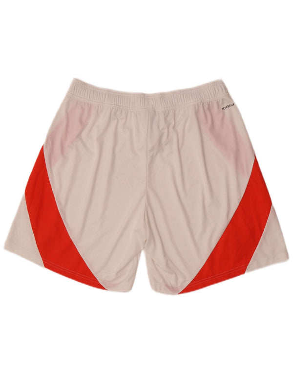 Adidas Hombre Manchester United Sport Shorts XL Blanco Colorblock Poliéster