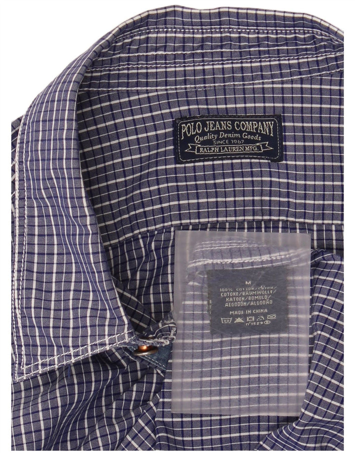 Camisa RALPH LAUREN Hombre Algodón Vichy Azul Medio