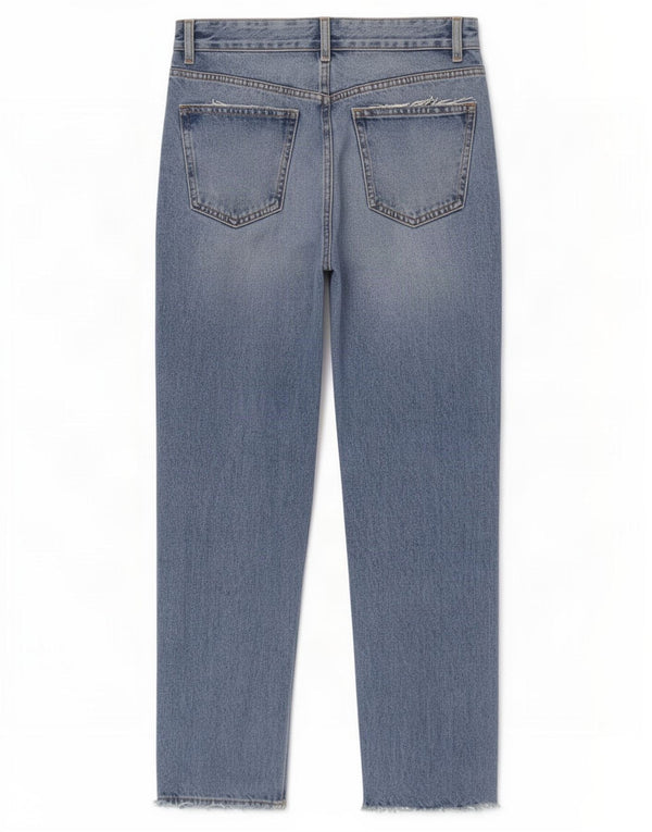 Zara Womens High Waist Tapered Jeans EU 40 Medium W30 L27 Blue