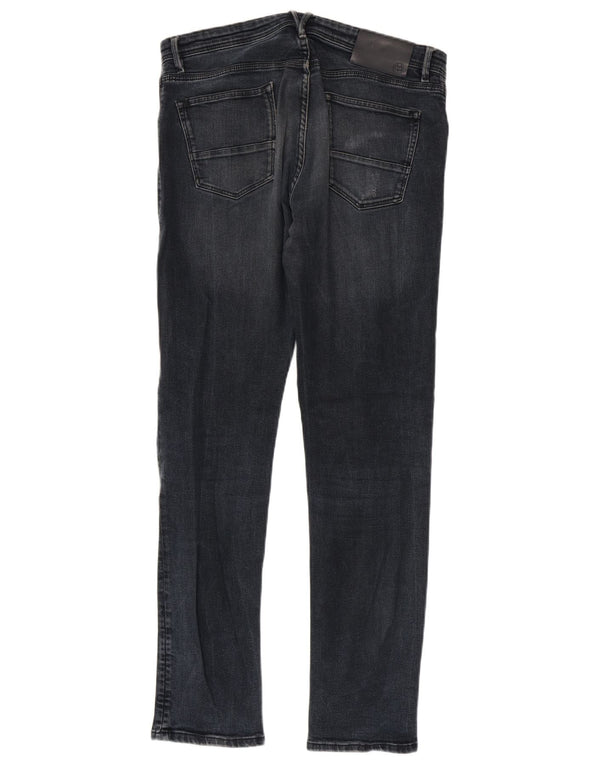 Massimo Dutti Jeans Slim Hombre EU 42 Large W32 L32 Azul Marino Algodón