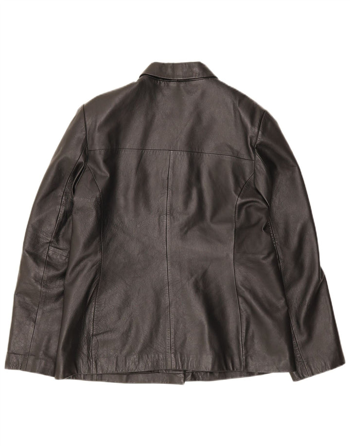 DPL Chaqueta de cuero para mujer UK 12 Medium Black