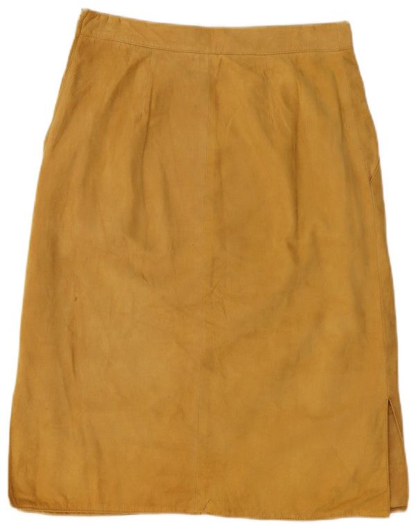 Falda de ante vintage para mujer W28 Beige medio