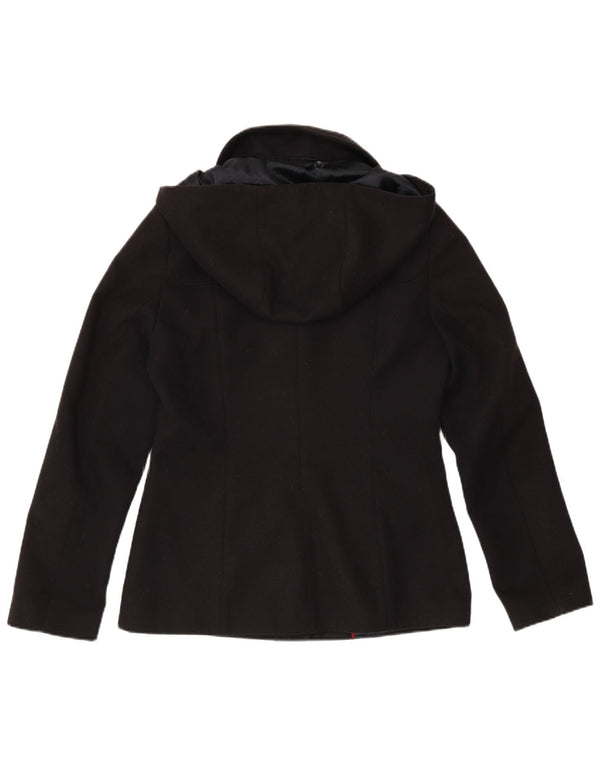 LAURA ASHLEY Chaqueta tipo blazer con capucha y 5 botones para mujer UK 10 Small Azul marino