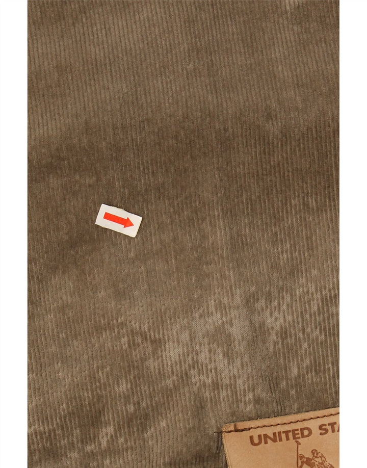 ASSN DE POLO DE EE. UU. Chaqueta de pana para hombre UK 42 XL Beige