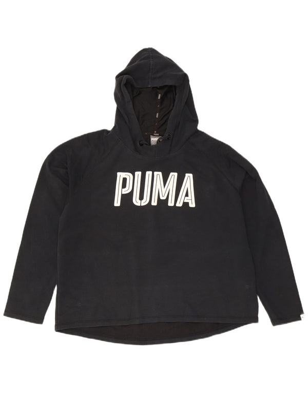 Puma - Sudadera con capucha para mujer, talla grande, color negro