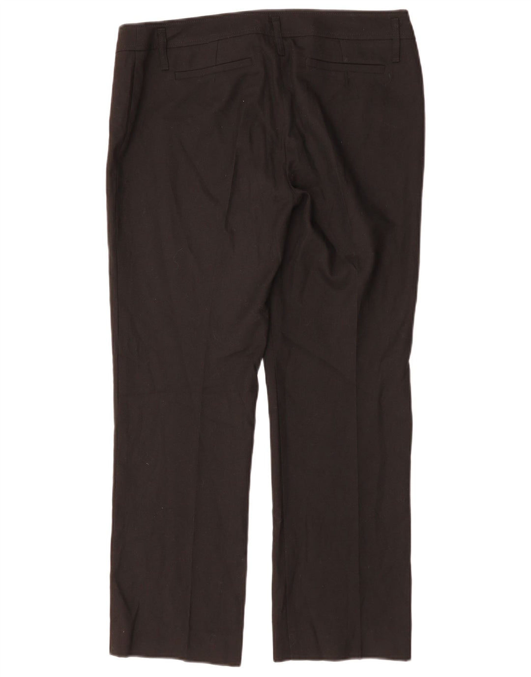 MARELLA Pantalones de traje rectos para mujer UK 40 Large W34 L28 Poliéster negro