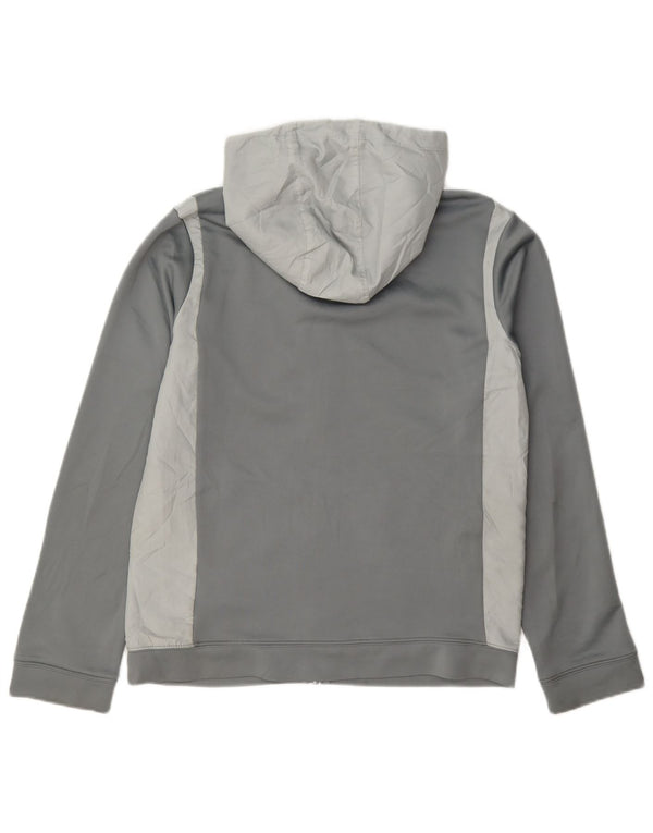 Nike Sudadera con capucha y cremallera para niños 13-14 años XL Gris Colorblock Poliéster