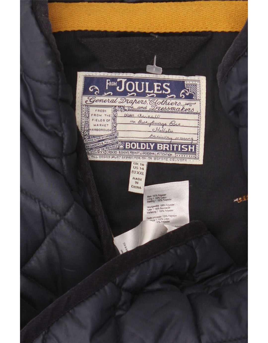 Chaleco acolchado para mujer Joules UK 40 XL Poliéster azul marino