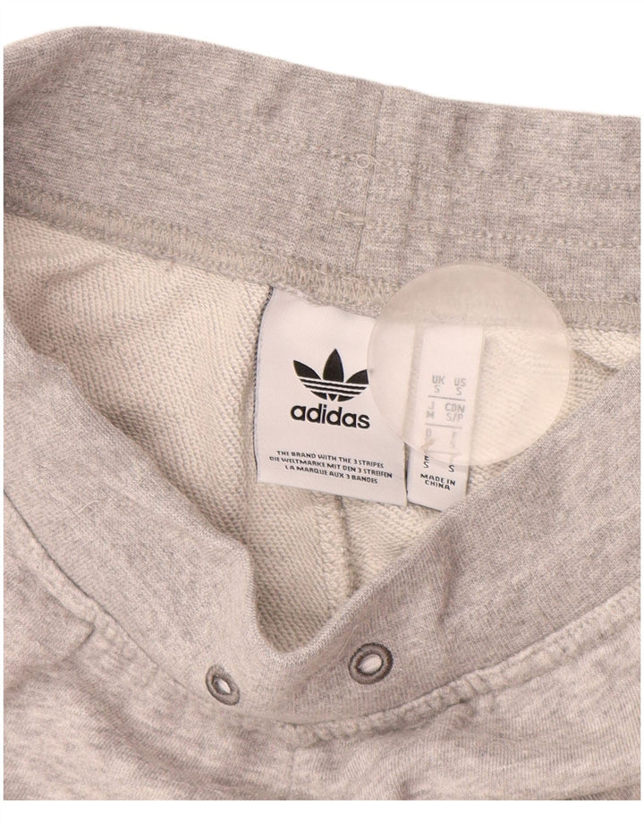 Pantalones cortos deportivos ADIDAS para hombre pequeños de algodón gris