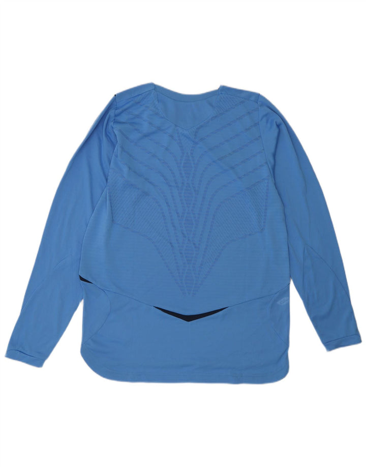 Umbro Hombre Top Manga Larga Poliéster Color Block Azul Pequeño