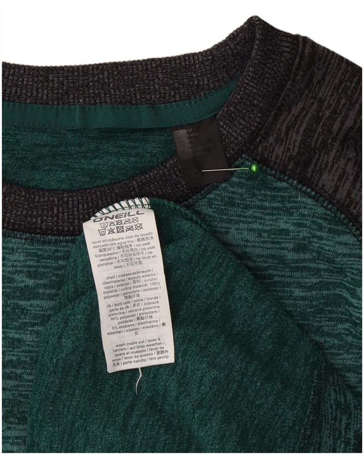 O'Neill Hombre Top Manga Larga Poliéster Color Block Verde Medio
