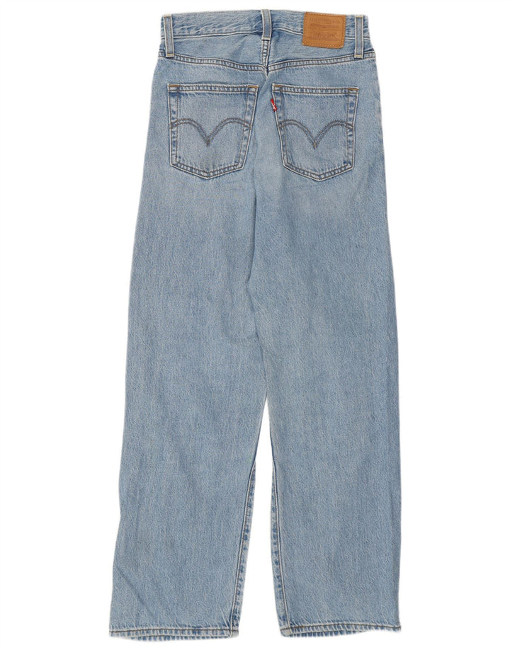 Vaqueros Levi's Mujer Ribcage Rectos W24 L27 Algodón Azul