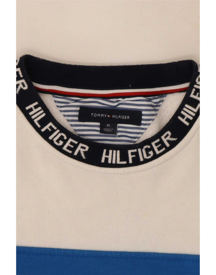 Tommy Hilfiger Sudadera Con Estampado Gráfico Jumper Medium Blanco Colorblock