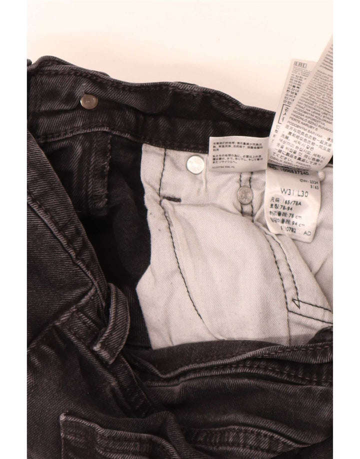 Levi's Jeans rectos 514 para hombre W31 L30 Algodón negro