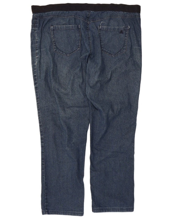 Marks & Spencer Vaqueros Rectos Autograph para Mujer UK 18 XL W44 L29 Azul