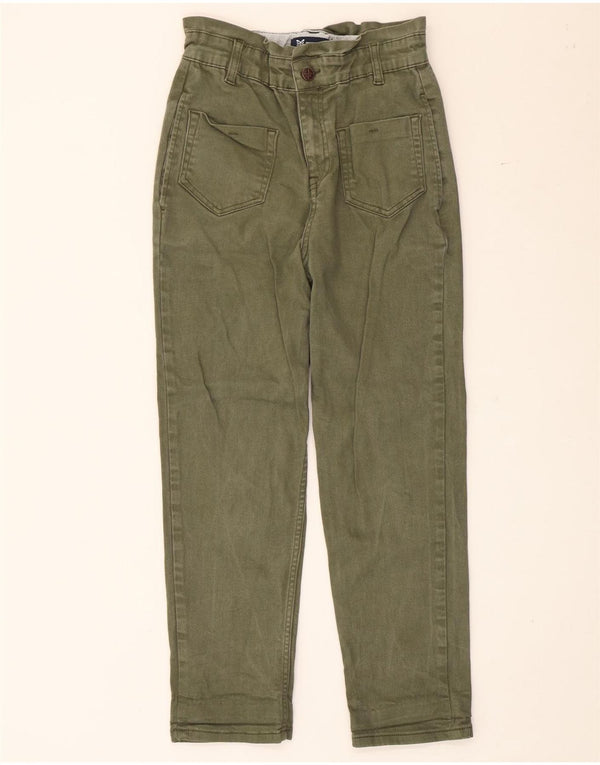 Crew Clothing Pantalones cortos de cintura alta para mujer UK 8 Small W26 L25 Caqui