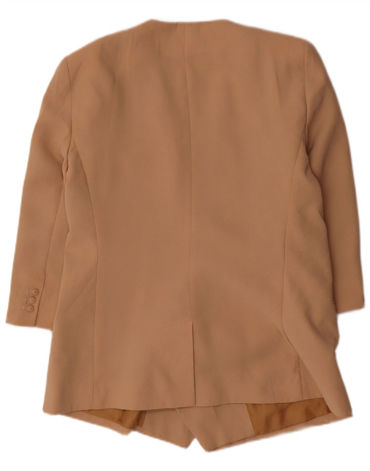 French Connection Chaqueta tipo blazer de manga 3/4 para mujer, talla 44, color beige medio
