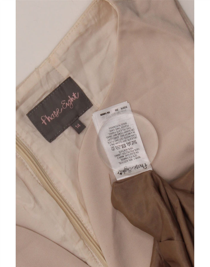 Vestido tubo sin mangas para mujer Phase Eight UK 44 Acetato marrón medio