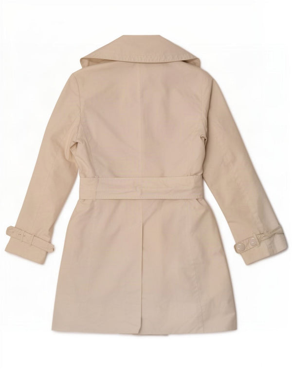 Max & Co. Gabardina para mujer UK 40 Mediano Blanco Roto Poliamida