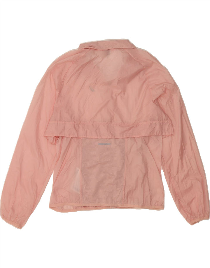 ASICS Womens Rain Jacket UK 14 Medium Pink Nylon Vintage Asics and Second-Hand Asics from Messina Hembry 