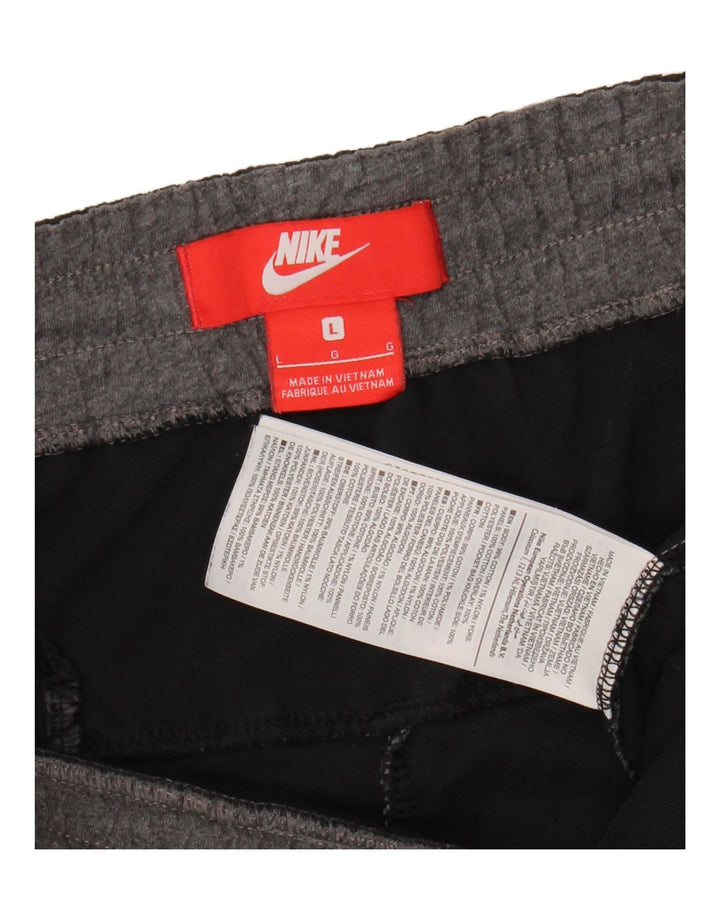 Pantalones cortos deportivos Nike para hombre de algodón moteado gris grande