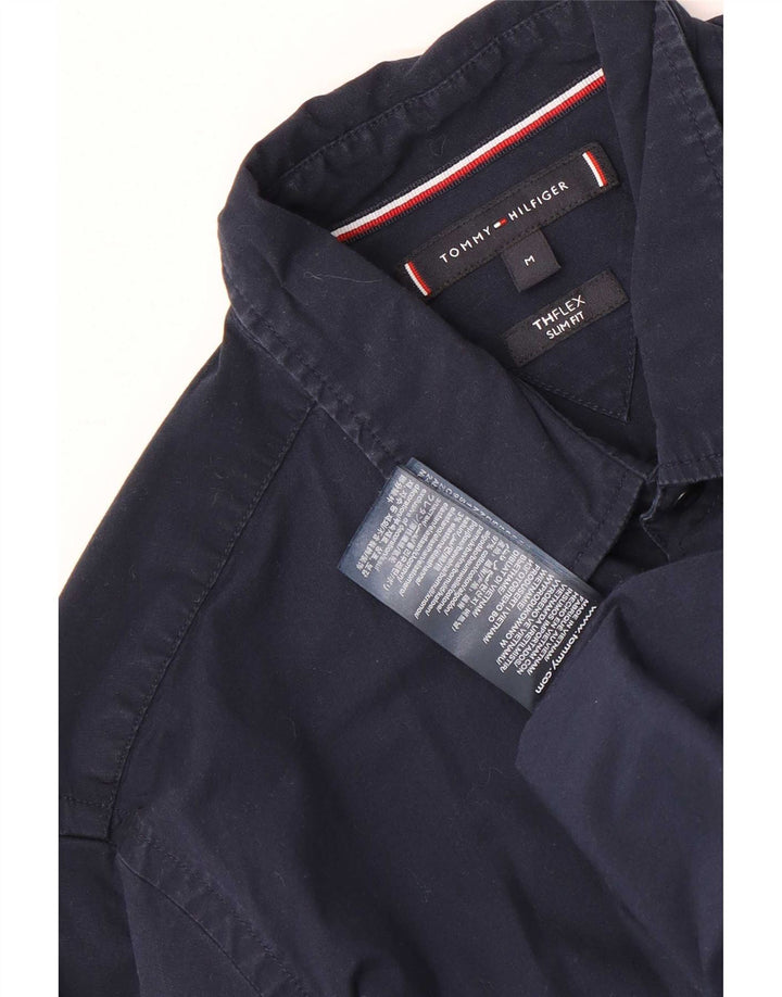 Camisa Tommy Hilfiger Hombre Slim Fit Algodón Azul Marino Medio