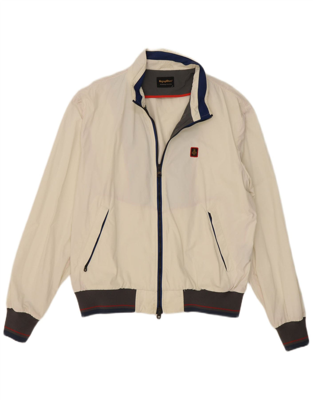 Refrigiwear Chaqueta Bomber para Hombre Talla 56 2XL Poliamida Color Block Blanco Roto