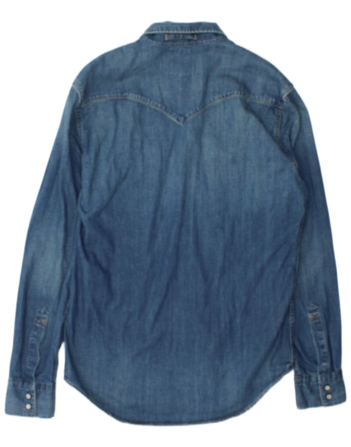 Levi's Hombre Camisa Vaquera Azul Medio