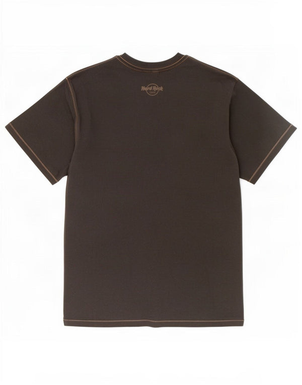 Hard Rock Cafe Camiseta estampada Venecia para hombre Top Algodón gris medio