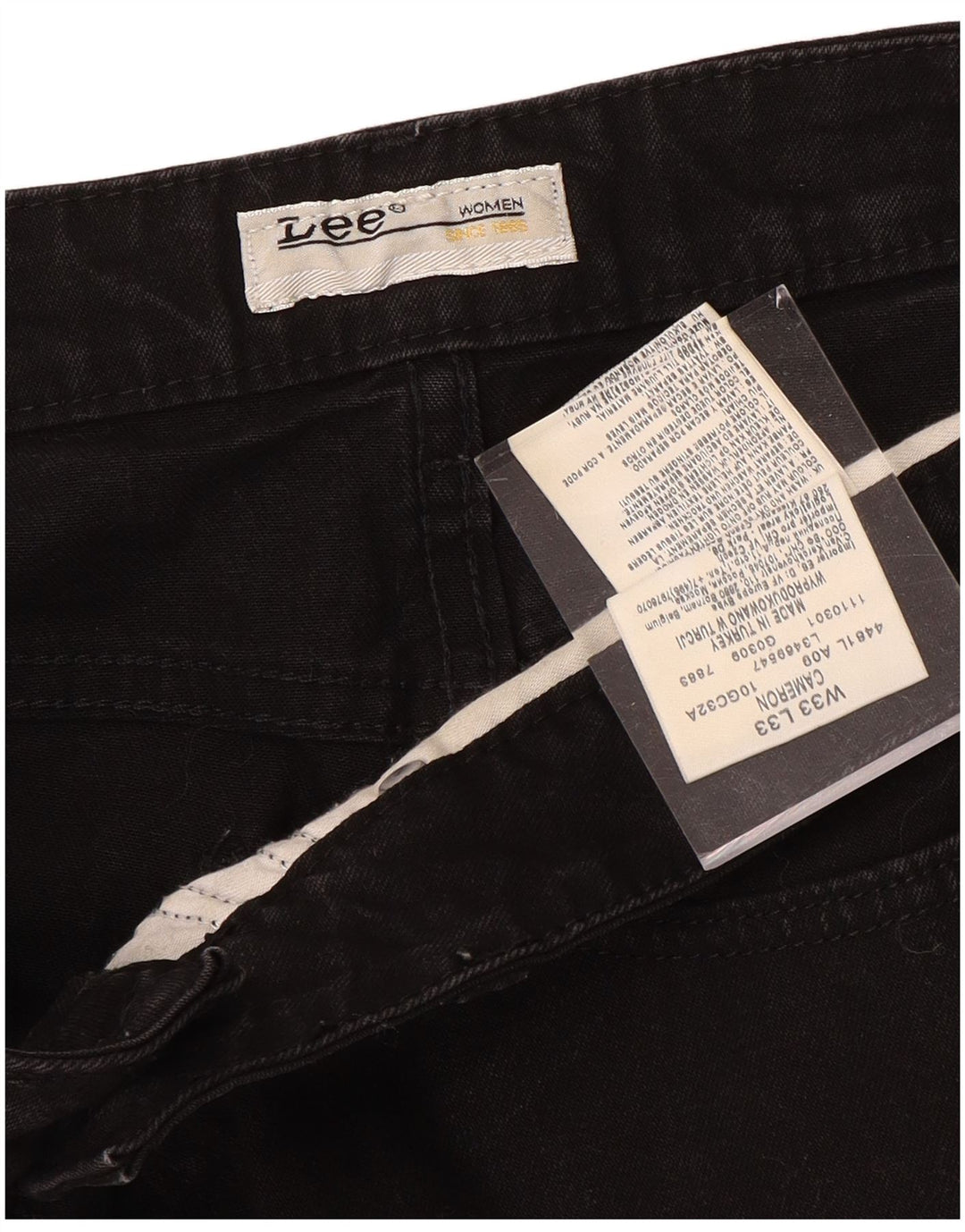 LEE Vaqueros Cameron de Cintura Alta para Mujer W33 L33 Negro