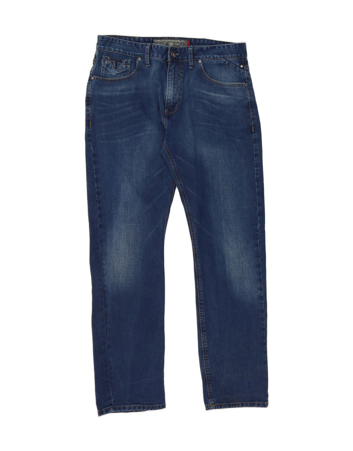 VINTAGE Mens Slim Jeans W34 L32 Blue Cotton Vintage Vintage and Second-Hand Vintage from Messina Hembry 