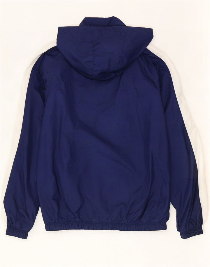 Nike - Chaqueta de chándal con capucha para hombre, talla pequeña, nailon azul marino con bloques de color