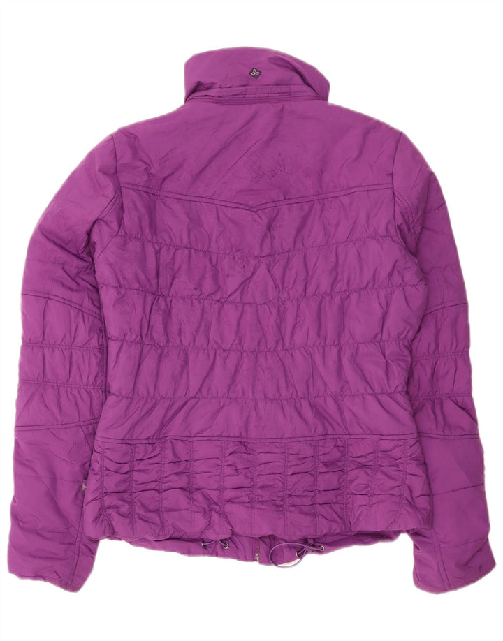 Prana Chaqueta Acolchada Mujer UK 46 Grande Poliéster Púrpura