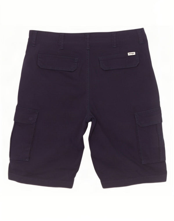 Wrangler Mens Casey Cargo Shorts W33 Medio Azul Marino Algodón
