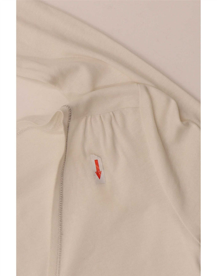 Massimo Dutti Cárdigan Mujer UK 8 Small Algodón Blanco