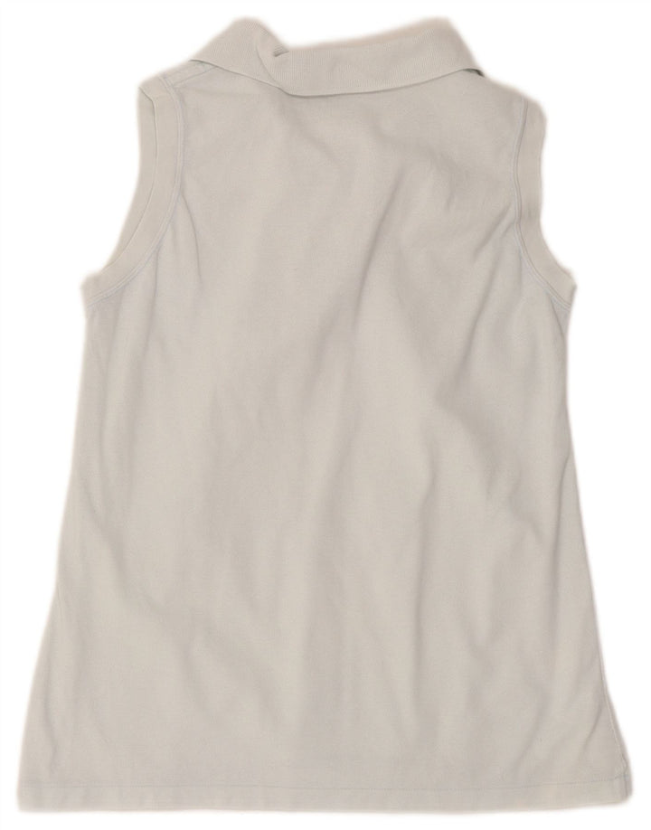 Polo Lacoste Mujer Sin Mangas Talla 42 Grande Azul