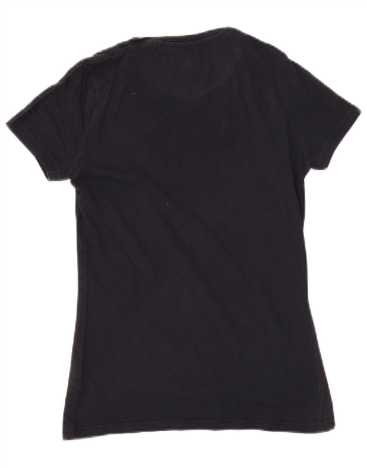 JACK WILLS Camiseta gráfica para mujer Top UK 6 XS Azul marino Algodón