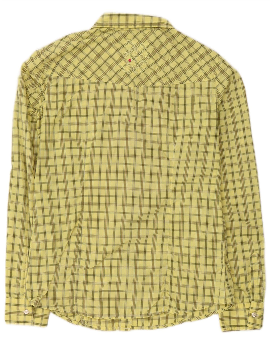 Think Pink Camisa para mujer UK 44 Medium Yellow Check