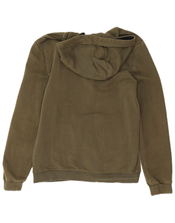Puma Sudadera con capucha y cremallera gráfica para niños 15-16 años Algodón caqui